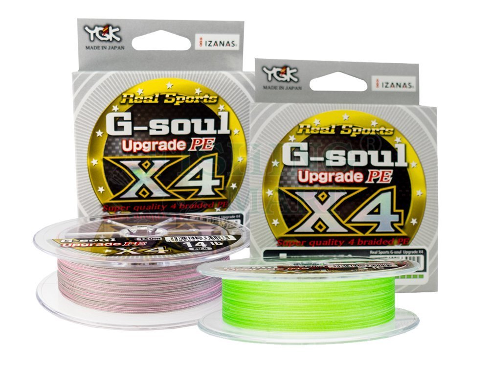 YGK G-SOUL X4 Upgrade PE 100m 5lb #0.25 GREEN 