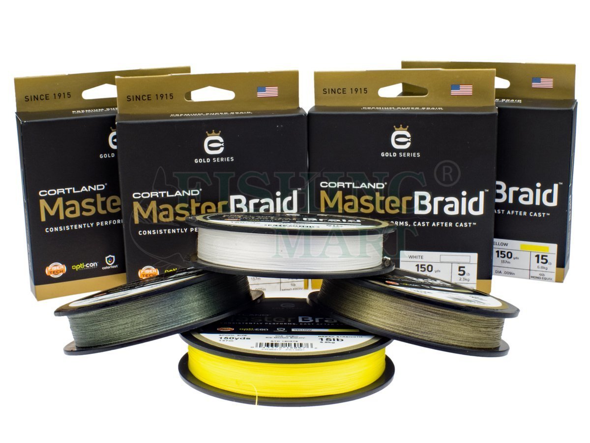 New in Package Cortland Master Braid Fishing Line in Yellow ~ 65lb 150yd 