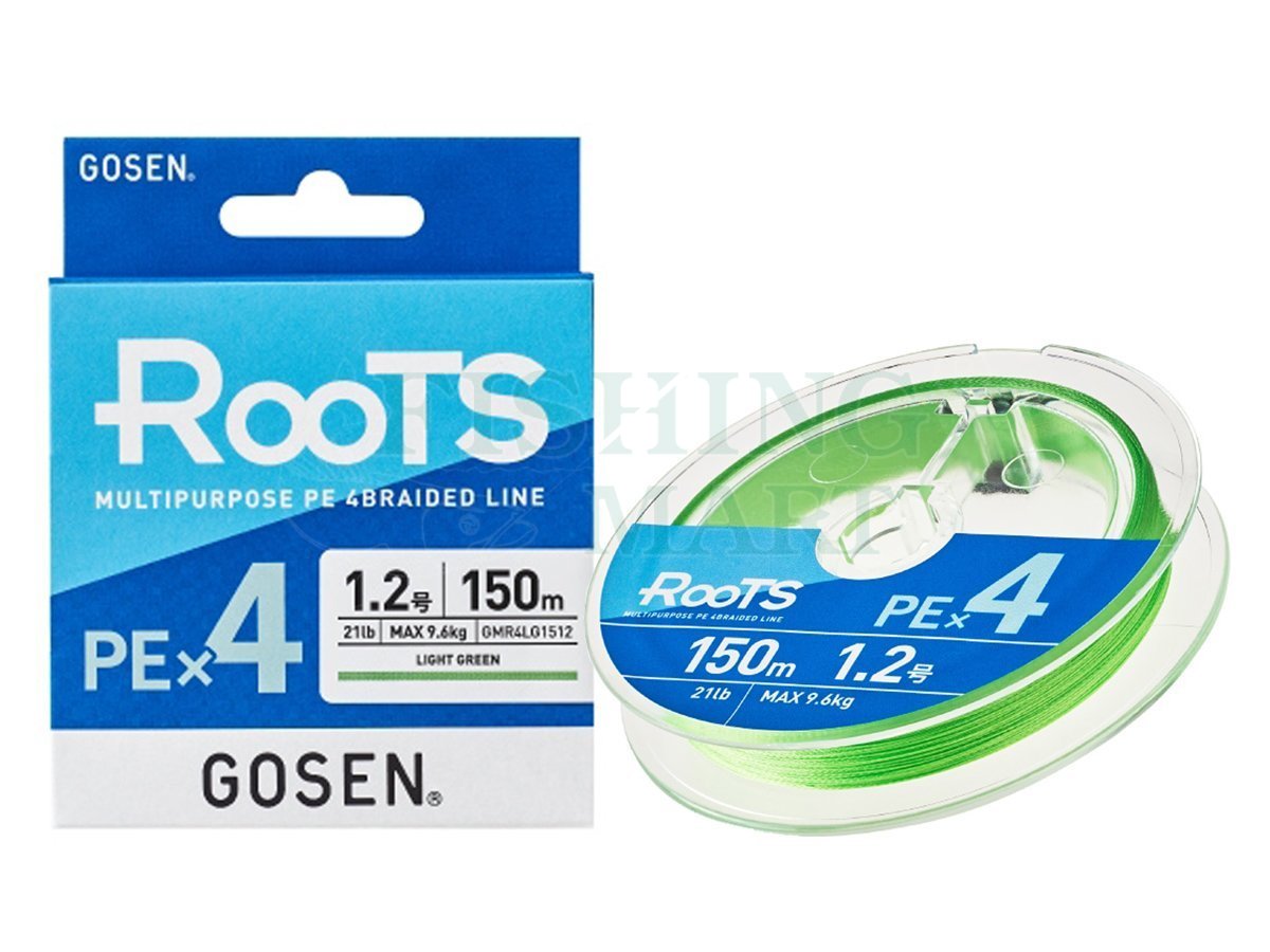Braided lines Gosen RooTS PE X4 Multipurpose