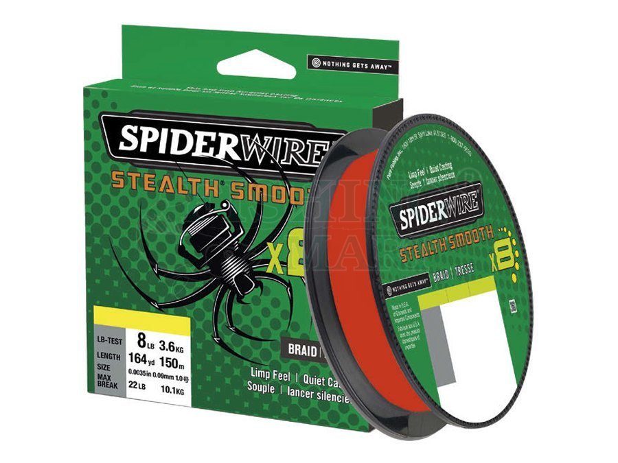 Spiderwire Braided lines Stealth Smooth 8 Red 2020 - Braided lines -  FISHING-MART