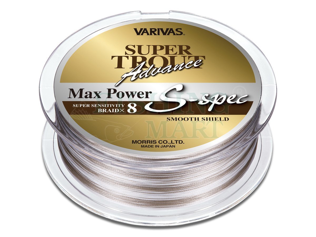 Braided lines Varivas Super Trout Advance Max Power PE X8 S-spec