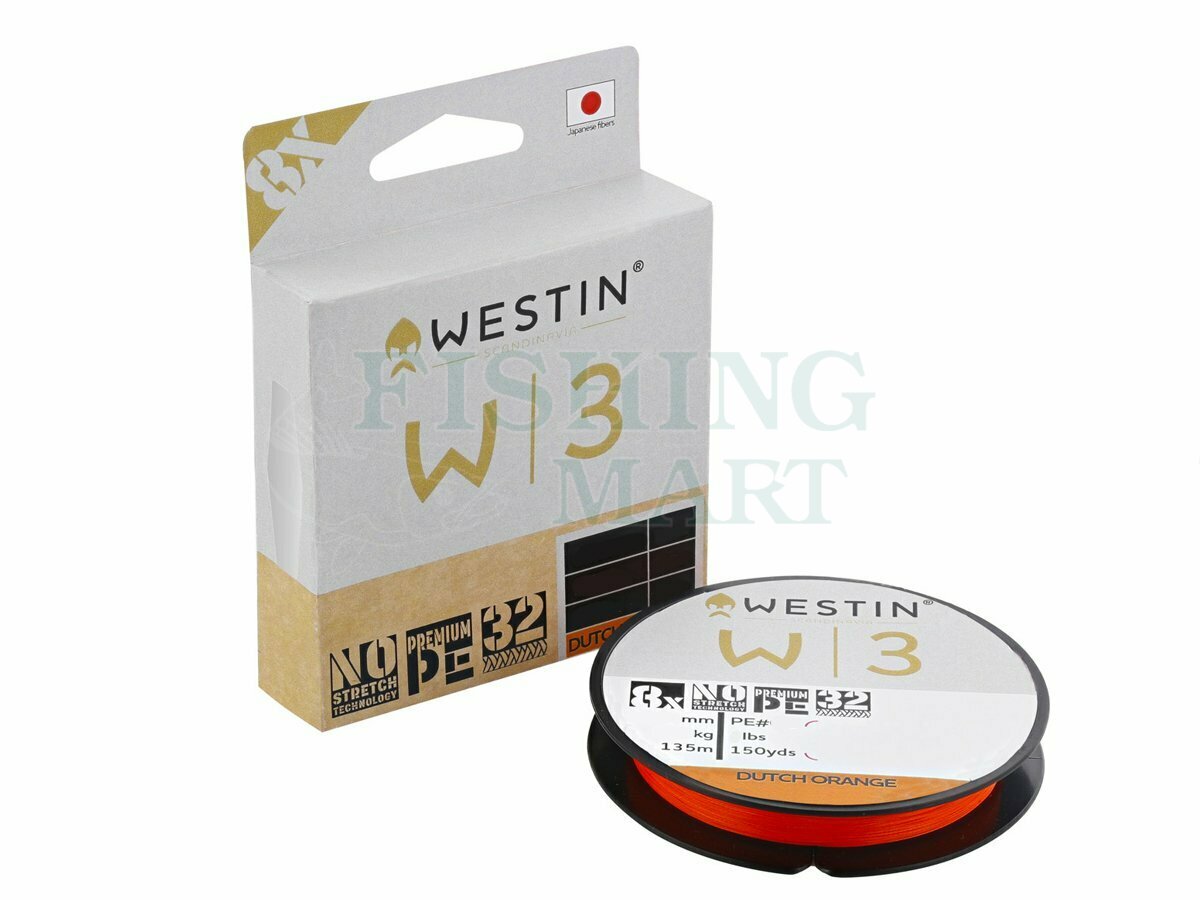 Westin W3 8-Braid Dutch Orange - Braided lines - FISHING-MART