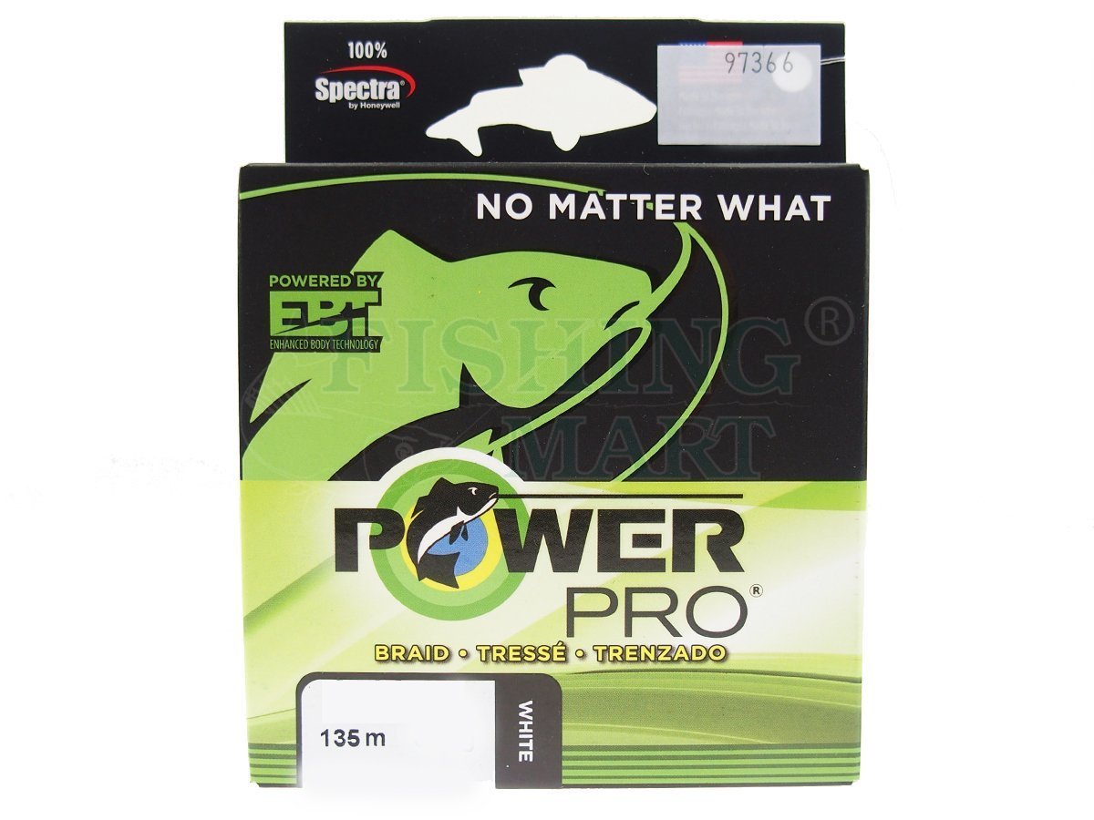 PowerPro White Braided lines - fishing braids