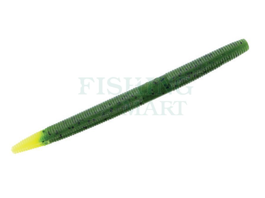 Gary Yamamoto Fishing Baits 5 Single Tail Hula Grub / Pumpkin Green & Red  