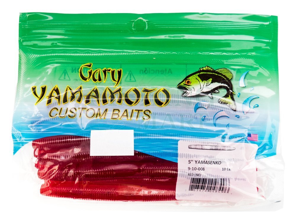 Gary Yamamoto 7"  Yamasenko 5 pk  Blue Pearl/ Silver Flake 