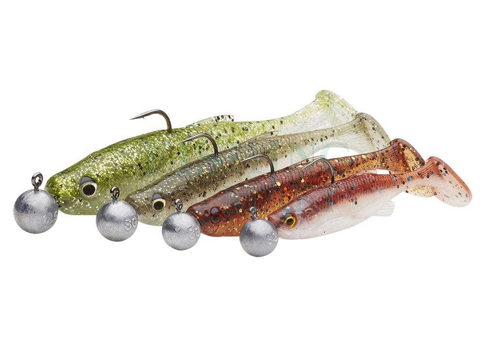 Savage Gear Fat Minnow T-Tail RTF - Soft baits Pre-Rigged