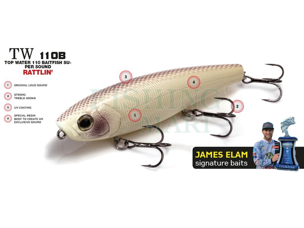 Molix Hardbaits Top Water 110 Baitfish Super Sound TW 110B - Sea