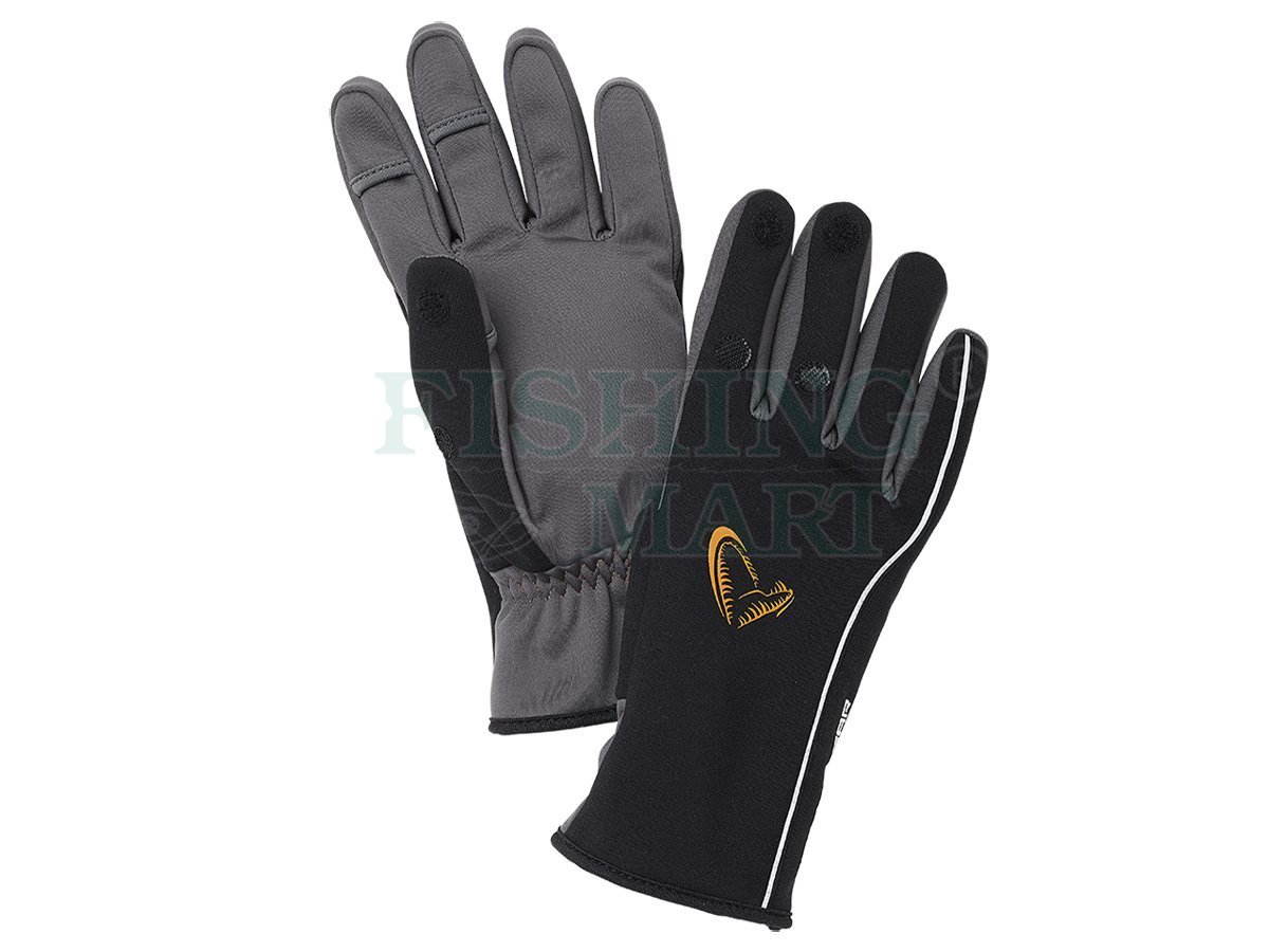 Savage Gear Gloves Softshell Winter Glove Black - Gloves - FISHING