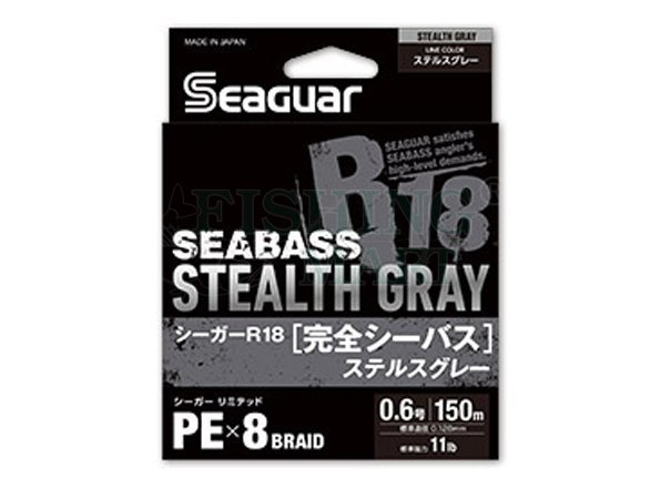 Braided lines Seaguar R18 Complete Seabass Stealth Gray