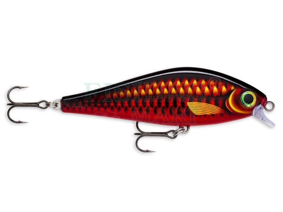 rapala super shadow rap ssdr-16 htp 6 1/3 predator bait slow sink hot pike