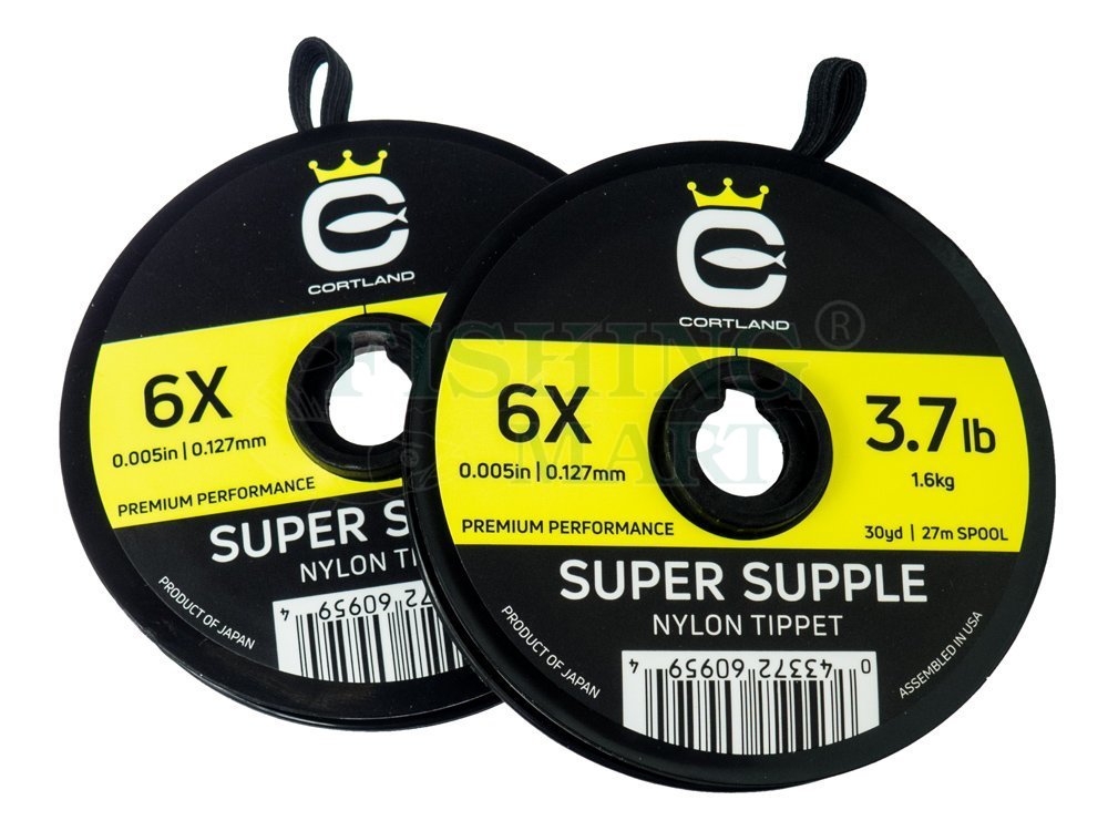 Cortland Super Supple Nylon Tippet - Fly fishing Monofilament Lines -  FISHING-MART