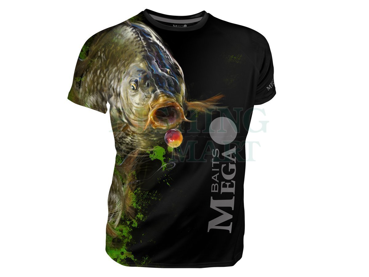 Dragon Breathable T-shirt Megabaits - carp black - M