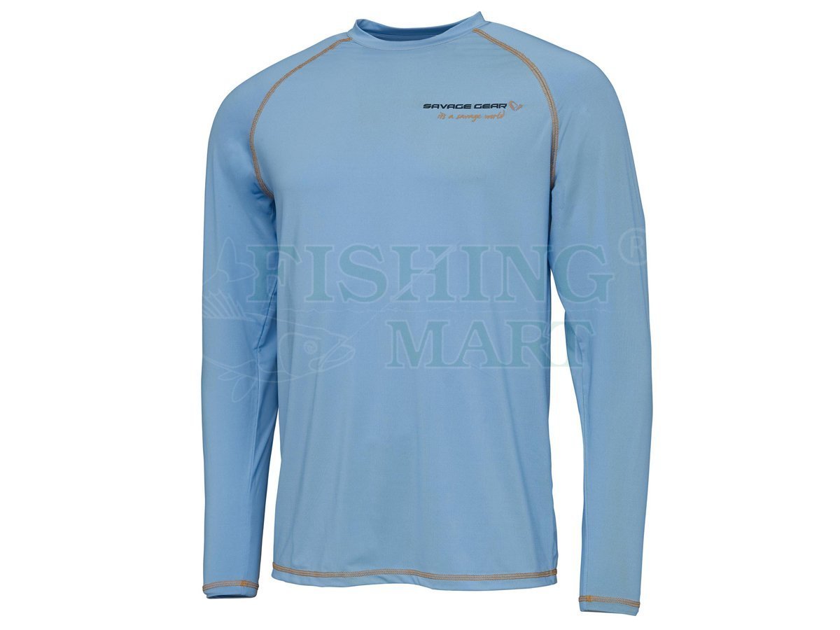 Savage Gear T-shirts Aqua UV Long Sleeve - T-shirts and shirts - FISHING -MART