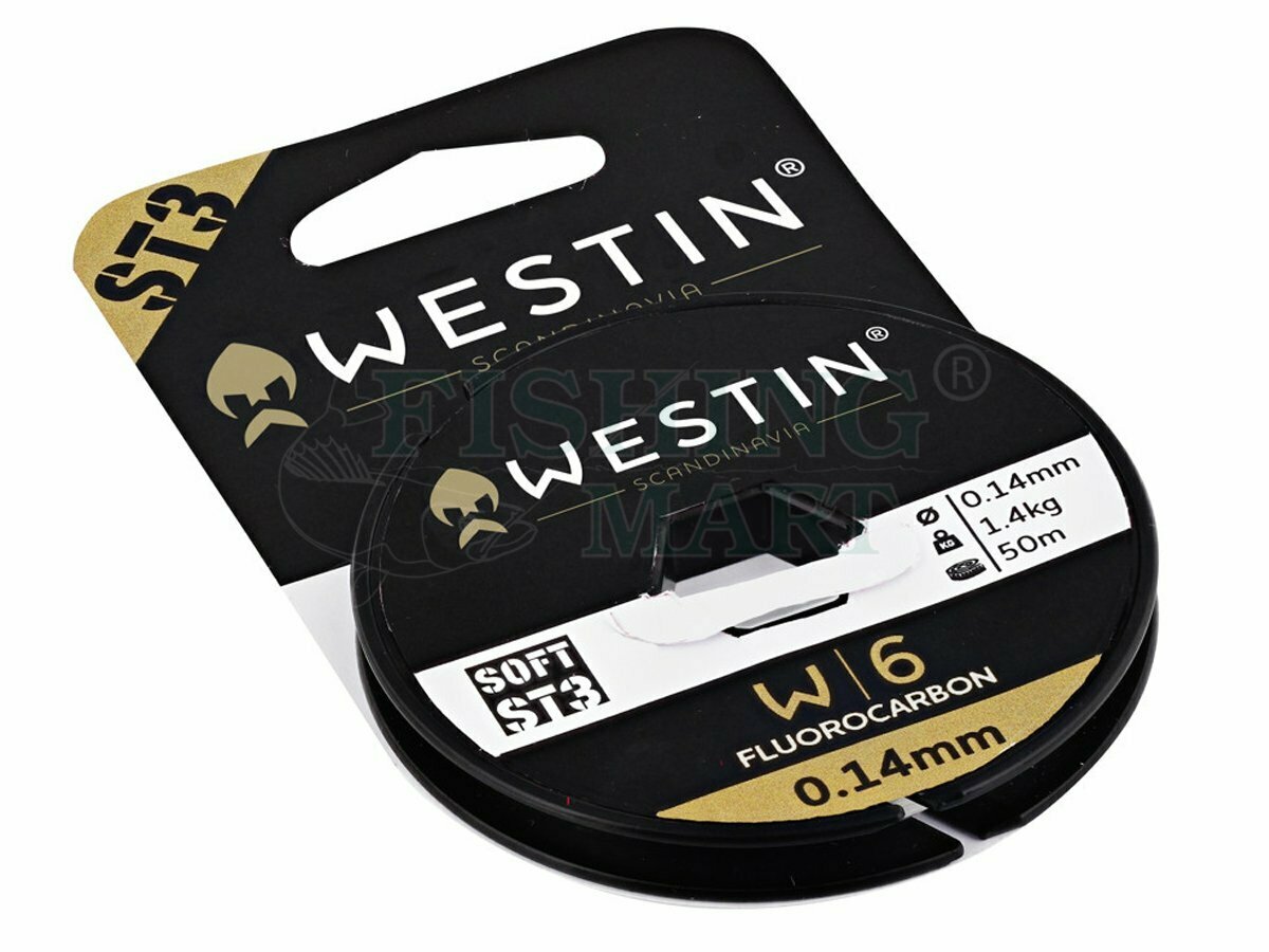 Westin W6 ST3 Fluorocarbon Clear - Fluorocarbon lines - FISHING-MART