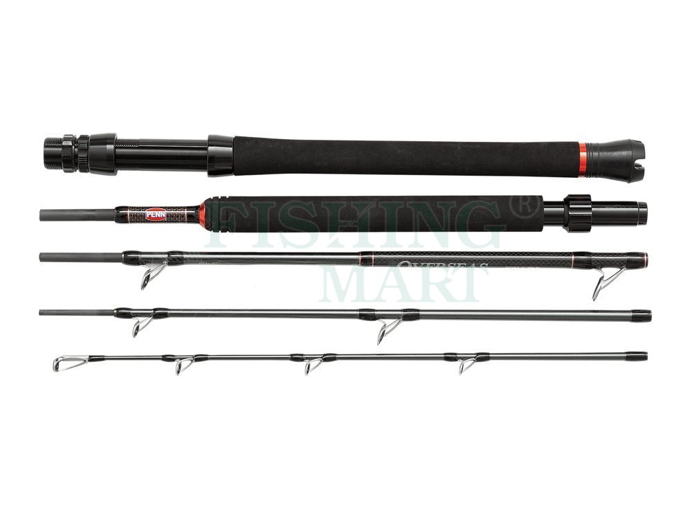 PENN Overseas XT Boat 5-teilige Reiserute 2,10m Meeresrute Pilkrute Bootsrute 