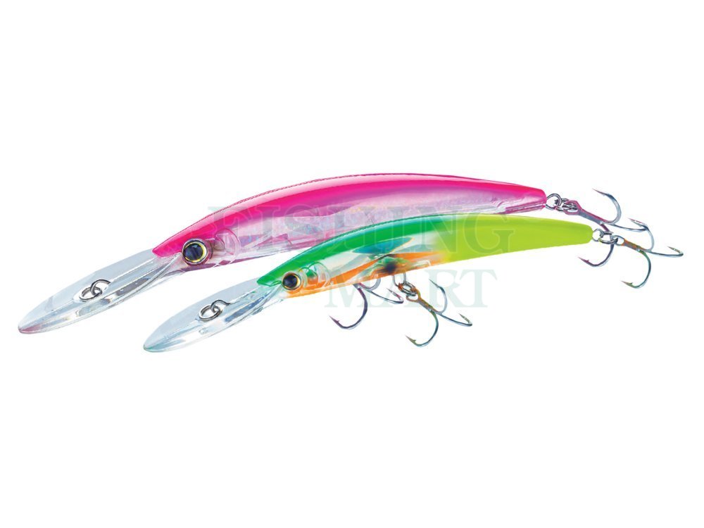 Yo-Zuri 6 Crystal 3D Minnow Deep Diver Saltwater Hard Baits, Pink