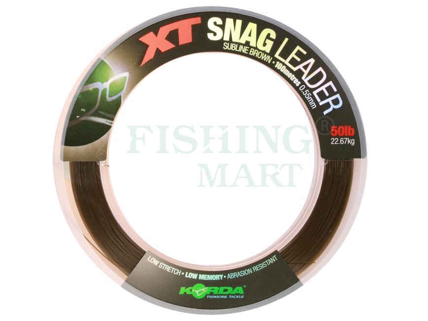 Korda Monofilament Lines XT Snag Leader Carp Monofilament Lines