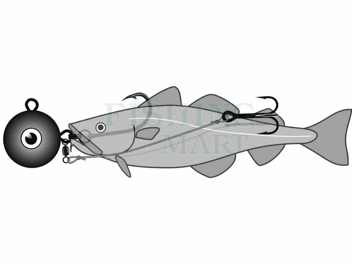 Dega Zestaw Deadbait Halibut-Rig - Przywieszki, zestawy morskie - FISHING -MART