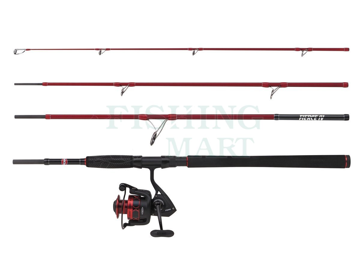 Penn Fierce IV Travel Spin Combo - Sea fishing Rods - FISHING-MART