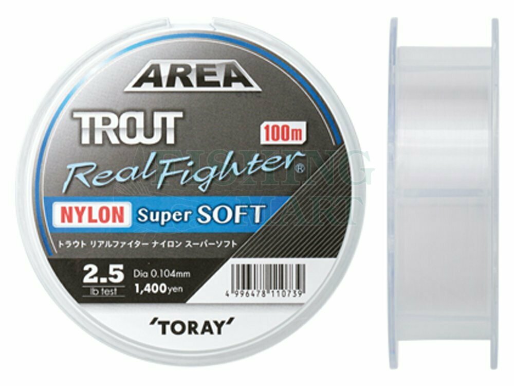 Toray Area Trout Real Fighter Nylon Super Soft - Spinning Monofilament  mainlines - FISHING-MART