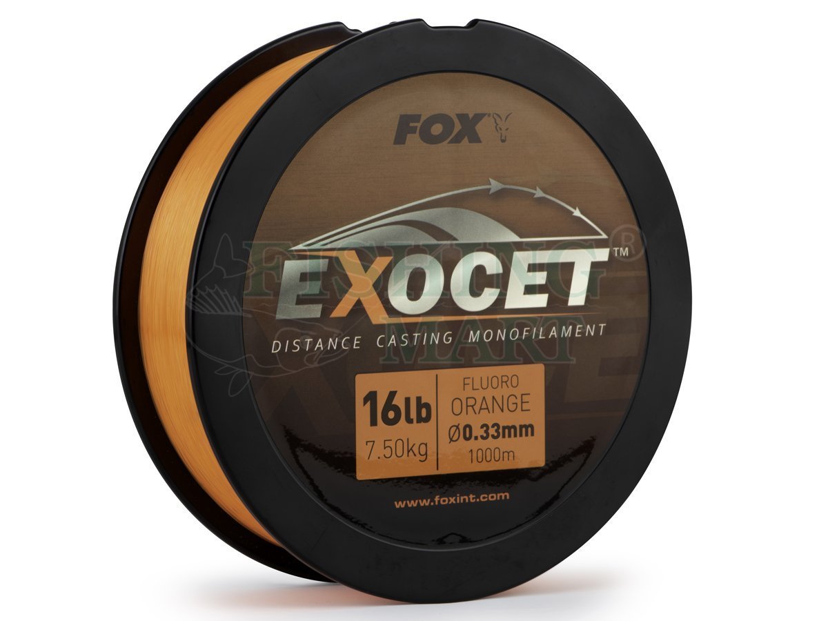 Fox Exocet Trans Khaki Carp Fishing Distance Casting Mainline 1000m Low Diameter 