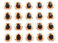 3D fishing lure eyes 8mm - Silver