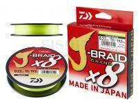 Braided line Daiwa J-Braid Grand X8 Chartreuse 270m 0.18mm