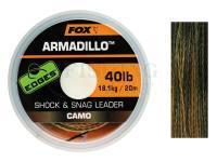 Plecionka przyponowa FOX Edges Camo Armadillo Shock & Snag Leader 20m 50lb
