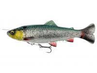 Soft Bait Savage Gear 4D Line Thru Pulse Tail Trout 16cm 51g Slow Sinking - Green Silver UV