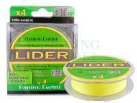 Braided Line Fishing Empire Lider X4 100m fluo yellow - 0.14mm