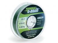 Plecionka Mivardi Terminal D‑Braid Green 15m 0.10 mm