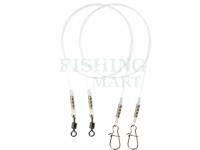 Mikado Jaws Predator Snap Fluorocarbon Leader - MEDIUM 25cm/12kg