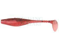 Soft baits Dragon Belly Fish Pro  5cm - Fluo Red/Motor Oil - Black Glitter
