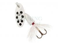 Spinner Blue Fox Vibrax Bullet Fly #2 | 8g - White / Black