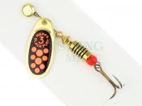 Spinner Mepps Black Fury Gold / Red Dots - #3 | 6.50g