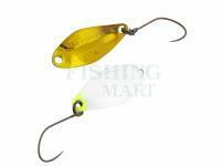 Trout Spoon Nories Masukuroto Weeper 1.5g 23mm - #097 (White Chart / Gold)