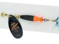 Spinner Mepps Aglia LongCast #4 17g - Black / Orange