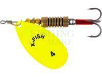 Spinner X-Fish Stark #4 9.5g - Nikel UV lime