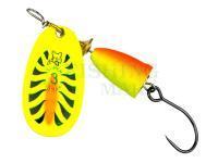 Blue Fox Vibrax Fluorescent Single Barbless spinners