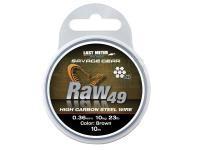 Savage Gear Raw 49 Uncoated Brown 10m 0.54mm 50lbs/23kg