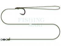 Catfish Leader Dam Madcat Coated Pellet Rig 55CM 0.75MM/1.20MM #1/0 SINKING 61KG / 135LB