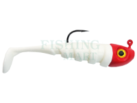 Soft Bait Delalande Toupti Shad 7cm 7g - 061 - Blanc tête Rouge