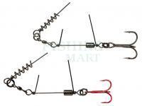 Savage Gear SS Corkscrew Stingers 3g SGY 1X #2/0 35kg | 2pcs: 1x RED + 1x BN