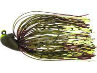 Lure Westin Slide Up Rubber Jig Tungsten #3/0 14g - Green Pumpkin/Chartreuse