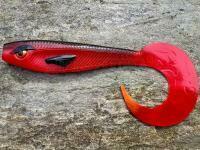 Guma Great Fish Rocky Twister Slim 15cm - toxic red