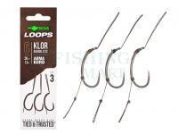 Haczyki Korda Loop Rigs Klor Barbless #6B 30lb 13kg 3pcs