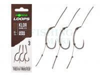Haczyki Korda Loop Rigs Klor Barbless #8B 30lb 13kg 3pcs