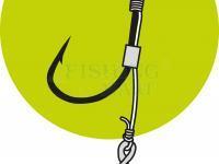 Hooks with leaders Owner Method Feeder FD61 Spear #6 0.22mm