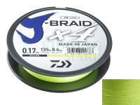 Braid Line Daiwa J-Braid X4 Yellow 270m 0.21mm