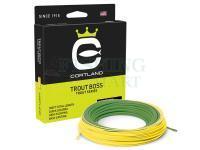 Linka muchowa Cortland Trout Boss Trout Series Floating | Green/Yellow | 100ft | WF3F | Pływająca